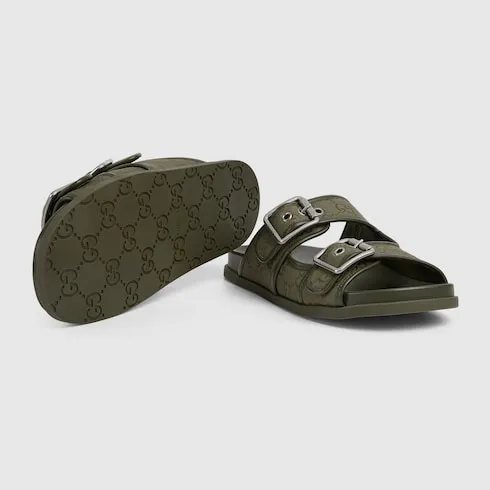 Slide Sandal With Buckles