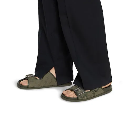 Slide Sandal With Buckles