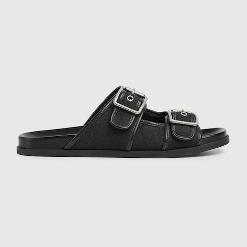 Slide Sandal With Buckles