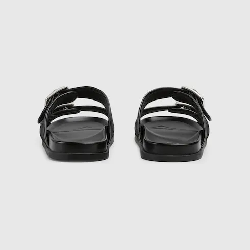 Slide Sandal With Buckles