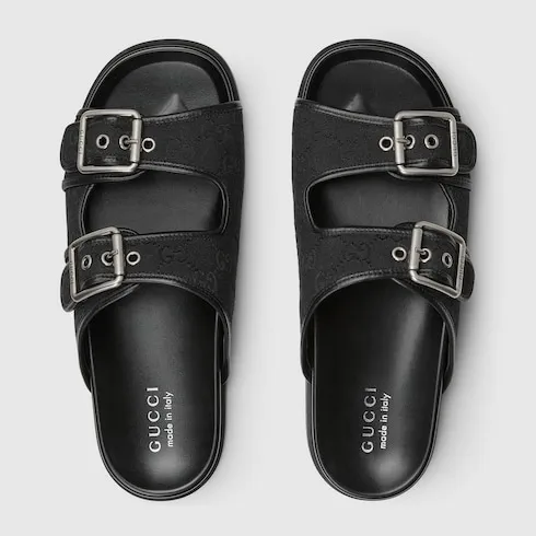 Slide Sandal With Buckles