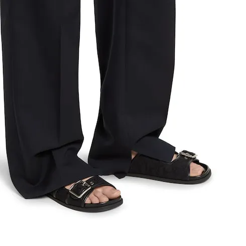 Slide Sandal With Buckles