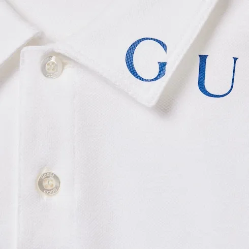 Children's Cotton Polo Shirt With Print