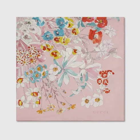 Printed Silk Twill Carré