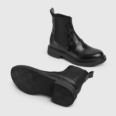 Ankle Boot With Gg Detail