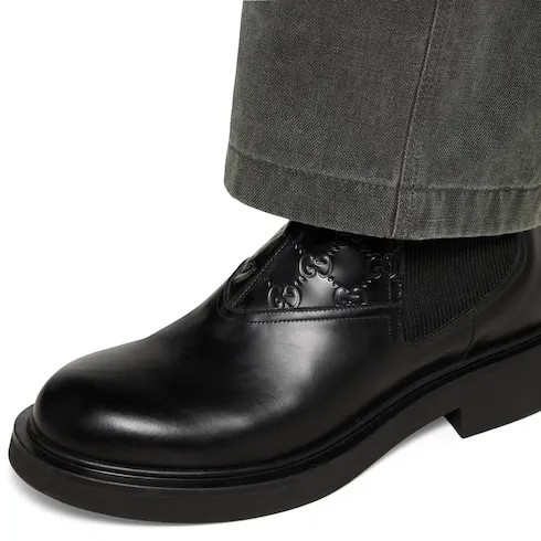 Ankle Boot With Gg Detail