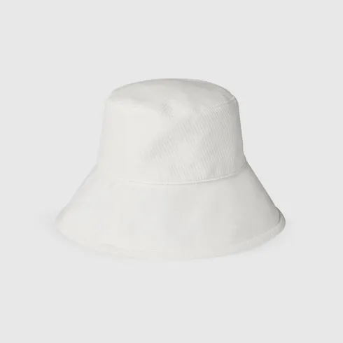 Children's Cotton Bucket Hat With Embroidery