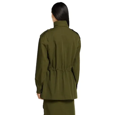 Cotton Canvas Jacket With Embroidery