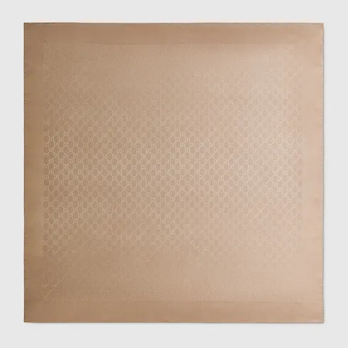 Printed Silk Jacquard Carré