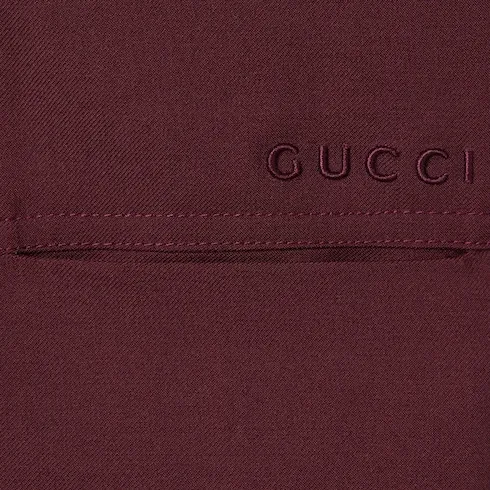Wool Gabardine Pant With Logo