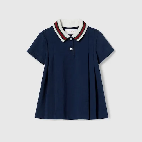 Baby Cotton Dress With Web