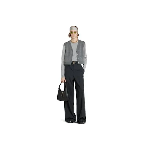 Wool Silk Top With Vest Overlay
