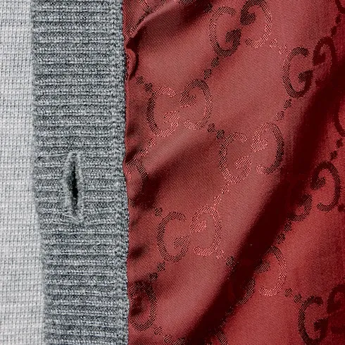 Wool Silk Top With Vest Overlay