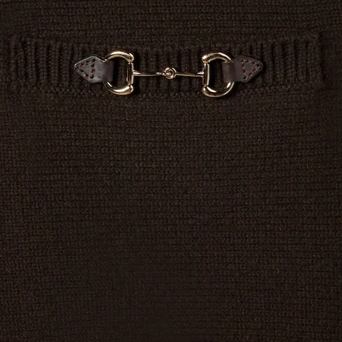 Wool Cashmere Sweater With Horsebit