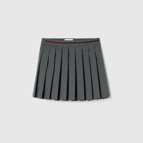 Children's Wool Skirt With Embroidery