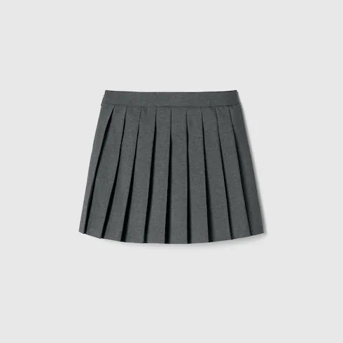 Children's Wool Skirt With Embroidery