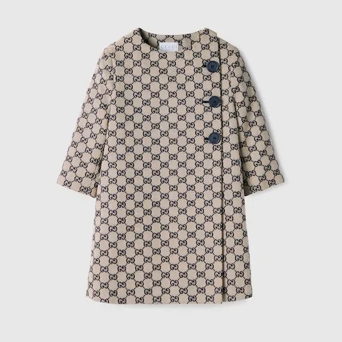Children's Gg Canvas Coat