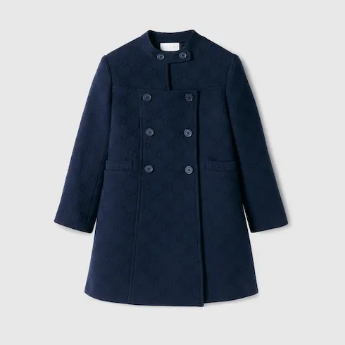 Children's Gg Wool Coat