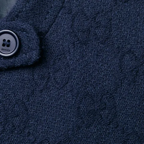 Children's Gg Wool Coat