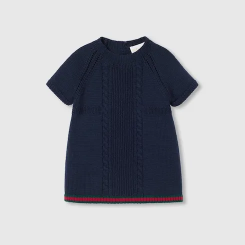 Baby Wool Dress With Web