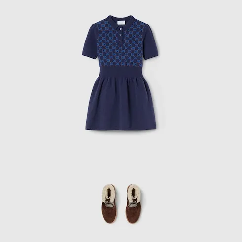 Children's Wool Dress With Embroidery