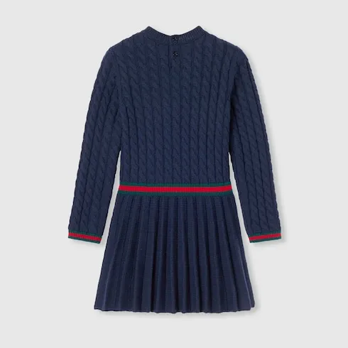 Children's Wool Dress With Web