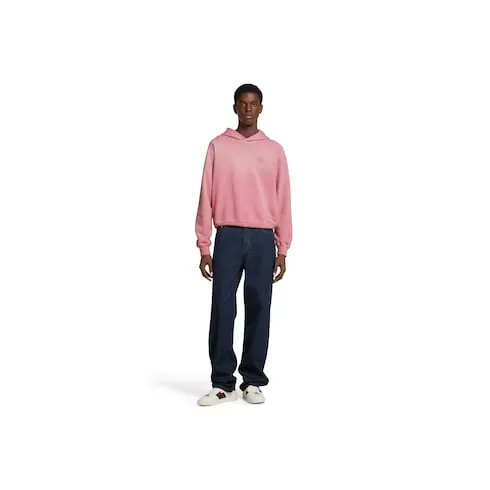 Cotton Jersey Sweatshirt With Embroidery
