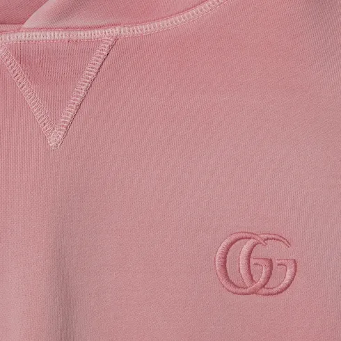 Cotton Jersey Sweatshirt With Embroidery