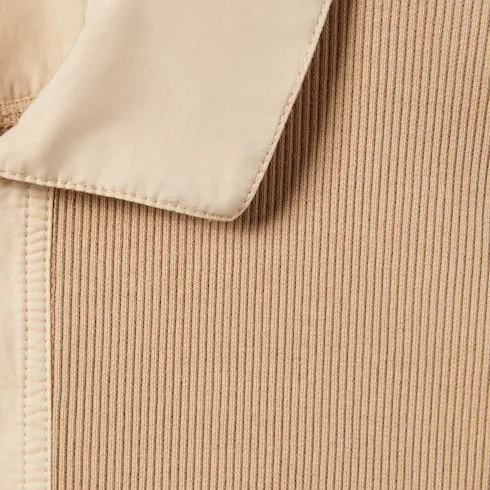 Rib Cotton Polo T-Shirt With Embroidery
