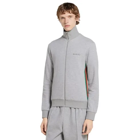 Cotton Piquet Double Zip Jacket