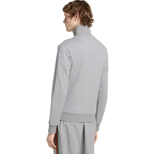 Cotton Piquet Double Zip Jacket