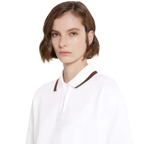 Cotton Piquet Polo Shirt With Web