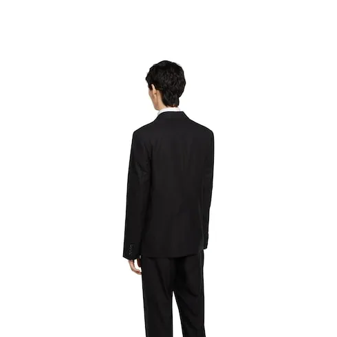 Single Breasted Cotton Canvas Jacket