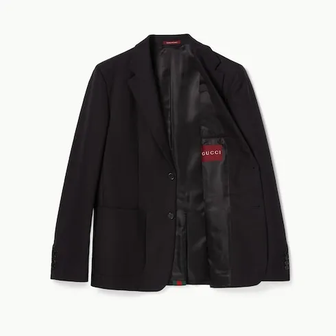 Single Breasted Cotton Canvas Jacket