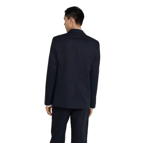 Gg Cotton Gabardine Jacquard Jacket
