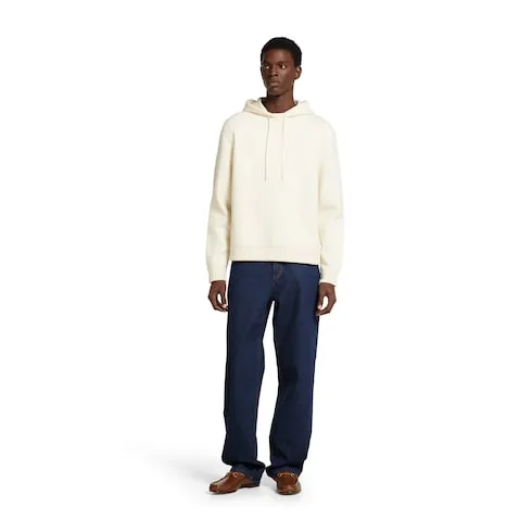 Wool Cashmere Piquet Knit Sweatshirt