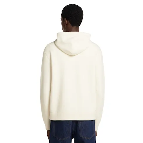 Wool Cashmere Piquet Knit Sweatshirt