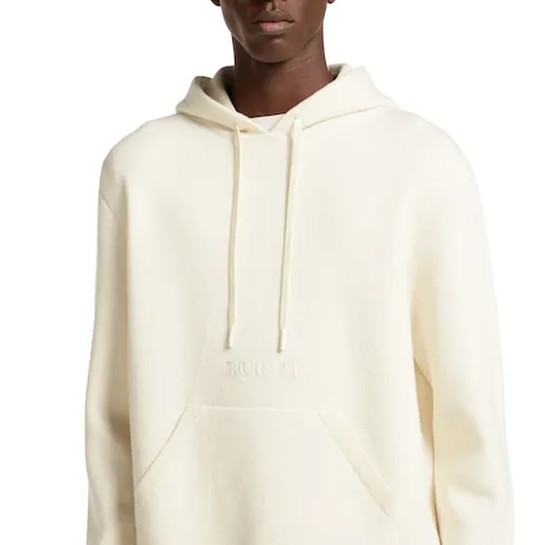 Wool Cashmere Piquet Knit Sweatshirt