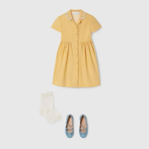 Children's Embroidered Cotton Dress