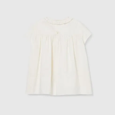 Baby Embroidered Silk Cotton Dress