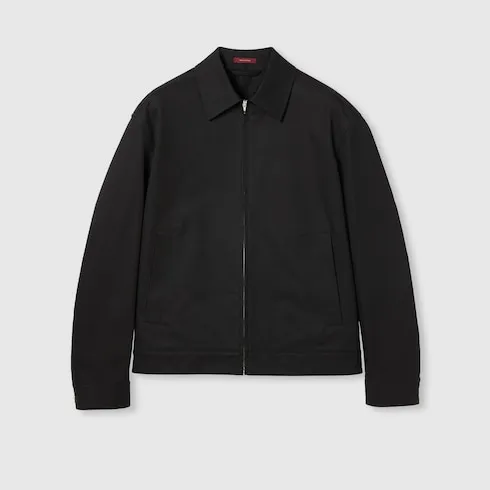 Cotton Twill Jacket With Web Detail