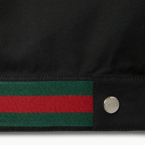 Cotton Twill Jacket With Web Detail