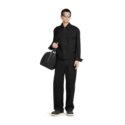 Cotton Twill Jacket With Web Detail