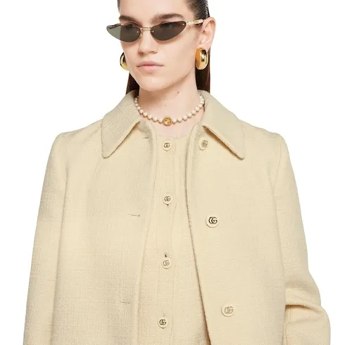 Textured Wool Tweed Dress