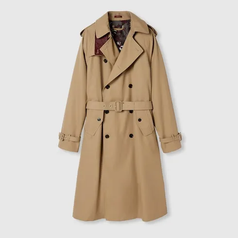 Cotton Gabardine Trench Coat
