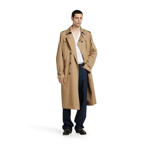 Cotton Gabardine Trench Coat