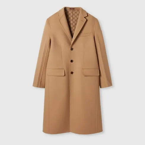 Single-Breasted Wool Double Cotton