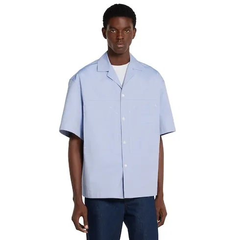 Oxford Cotton Shirt With Embossed Label