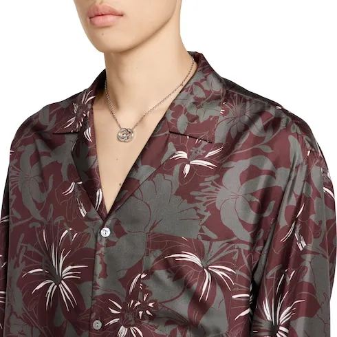 Printed Silk Twill Shirt