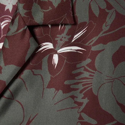 Printed Silk Twill Shirt